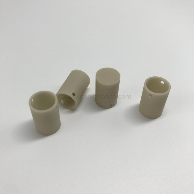 高导热性氮化铝陶瓷 (AlN)陶瓷圆柱形坩埚
